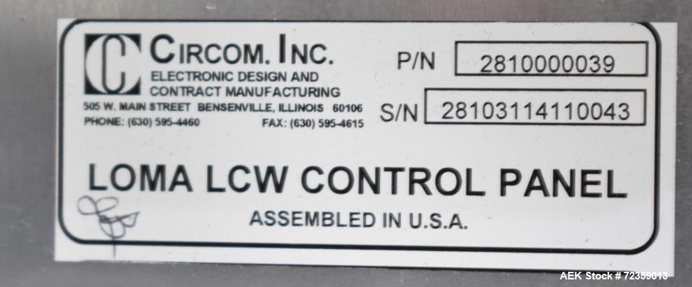 Used Loma Model LCW 3000 Combo Checkweigher / Metal Detector